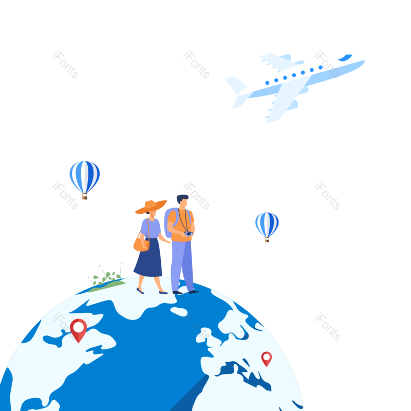 装饰图片,浪漫元素,素材PNG,热气球免抠素材